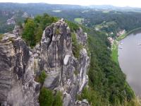 Bastei rotsen in Sachsische Schweiz