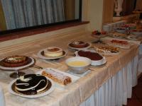 dessert buffet in het hotel